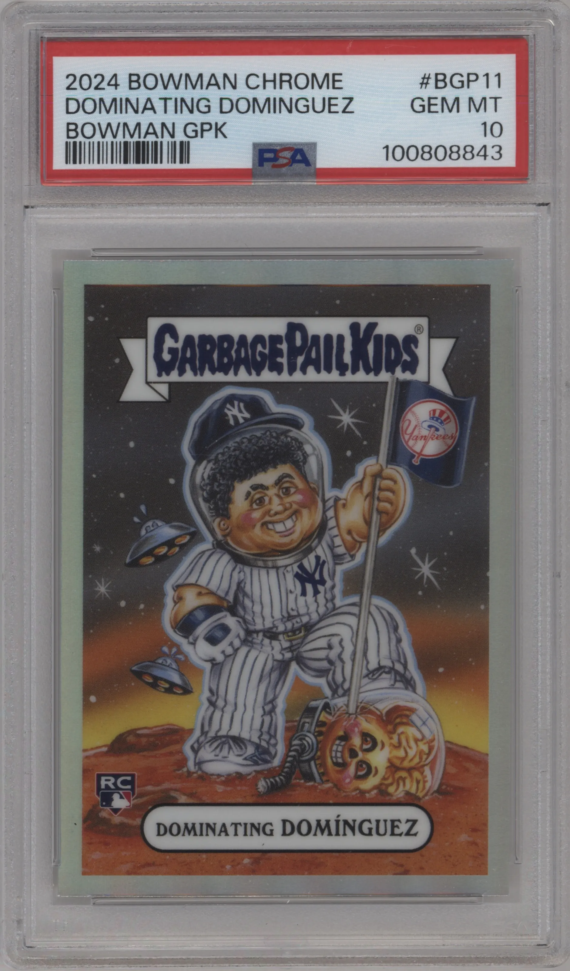 2024 Bowman Chrome Garbage Pail Kids Dominating Dominguez #BGP-11 PSA 10