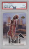 LeBron James from the 2003-04 Upper Deck set graded by PSA and given an overall grade of 9.