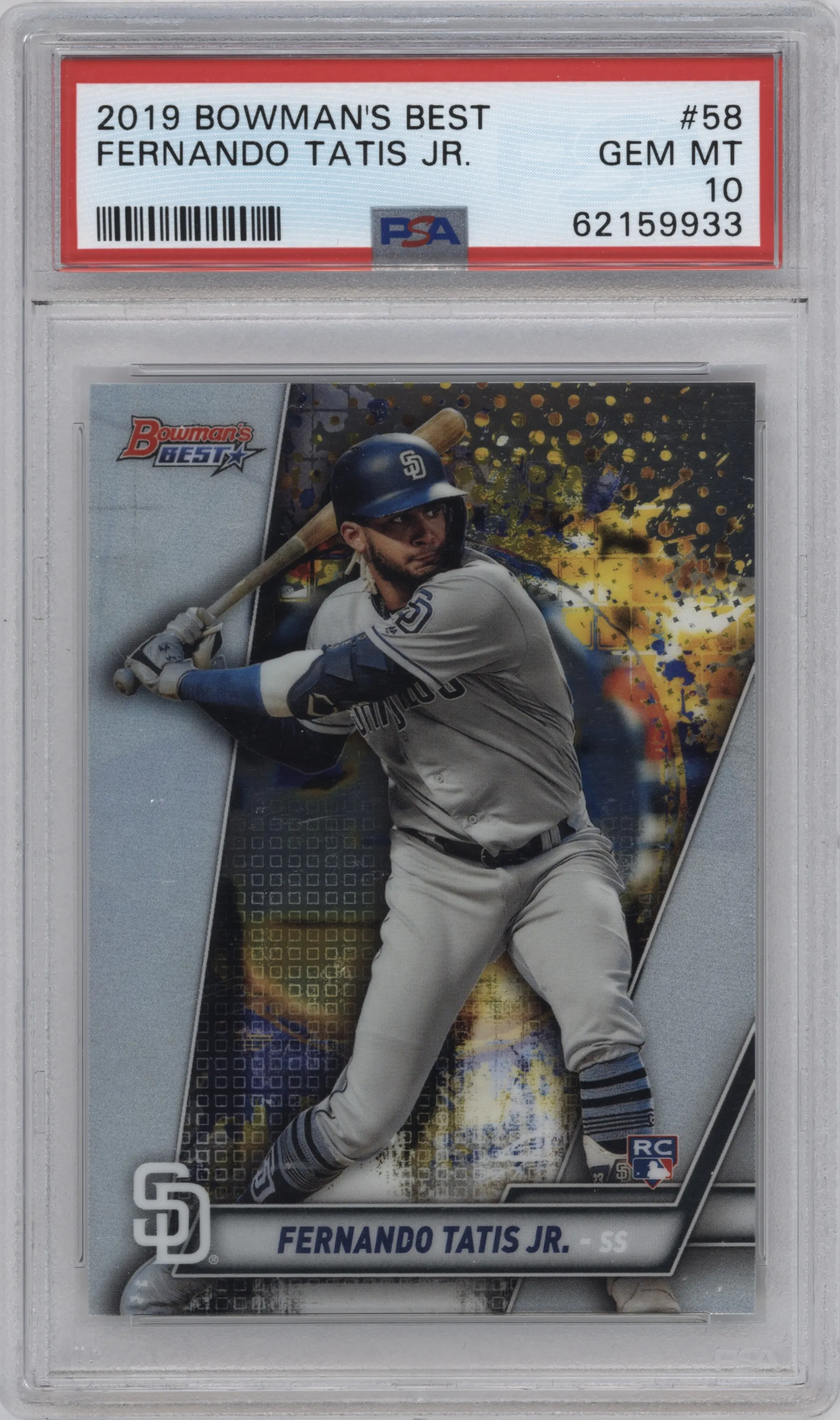 2019 Bowman’s Best Fernando Tatis Jr. PSA 10