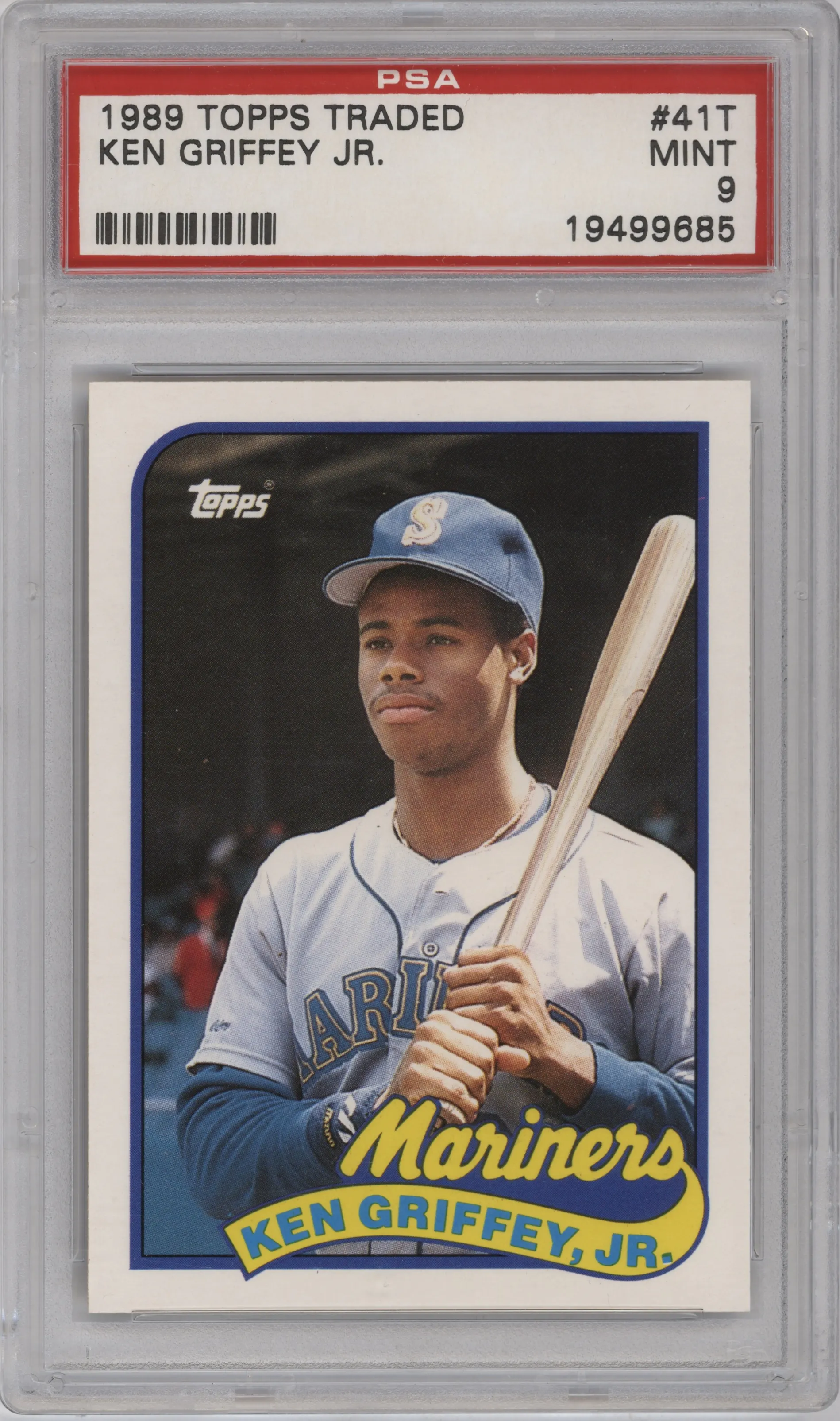 1989 Topps Traded Ken Griffey, Jr. #41T PSA 9