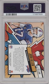 Josh Allen from the 2024 Panini Absolute set graded by PSA and given an overall grade of 9.