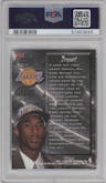 Kobe Bryant from the 1996-97 Fleer Metal  set graded by PSA and given an overall grade of 8.