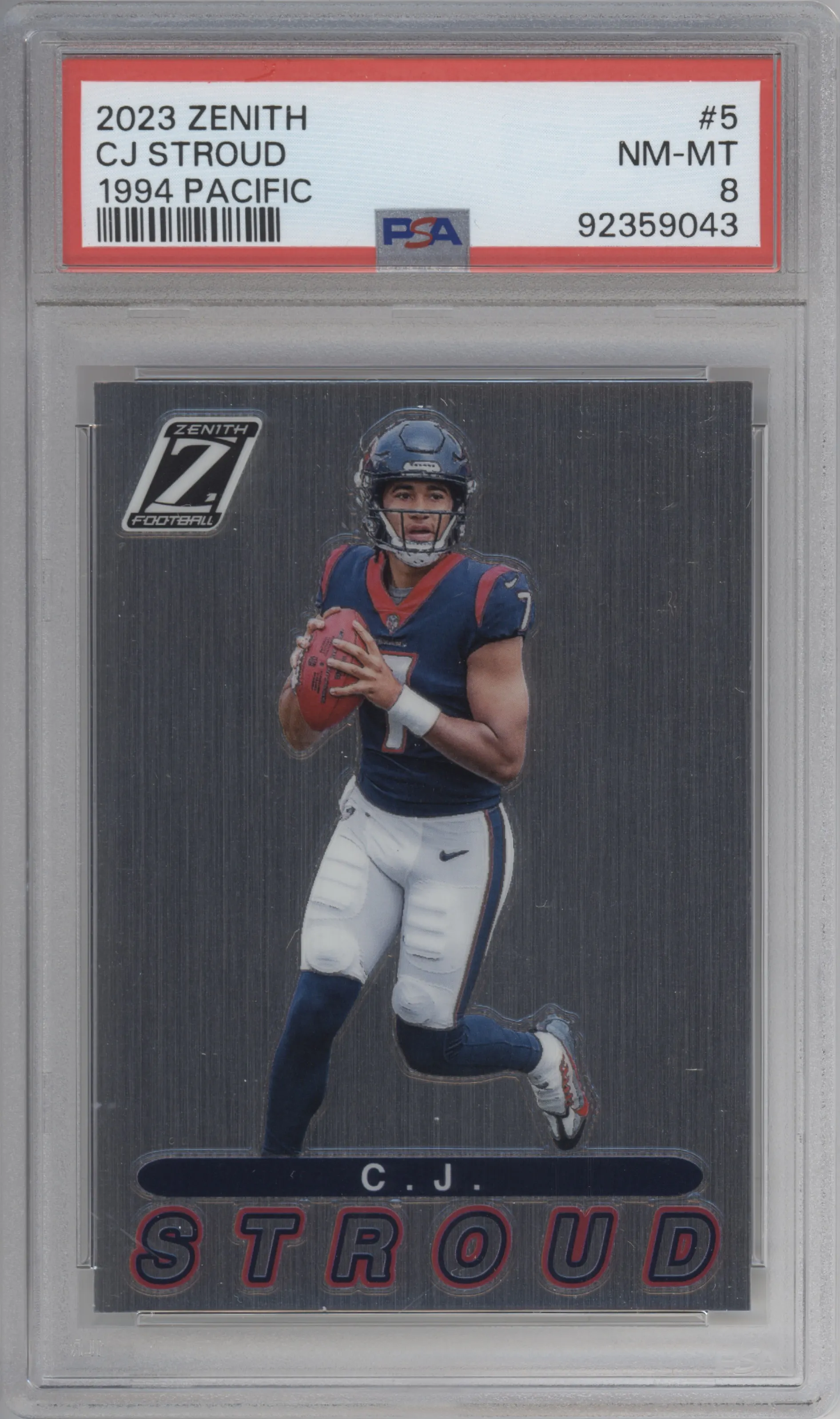 2023 Panini Zenith 1994 Pacific C.J. Stroud PSA 8