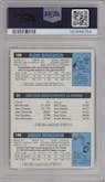 Ron Brewer/Larry Bird/ Junior Bridgeman from the 1980-81 Topps set graded by PSA and given an overall grade of 8.