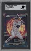 Juan Soto from the 2024 Topps Cosmic Chrome set graded by SGC and given an overall grade of 10.