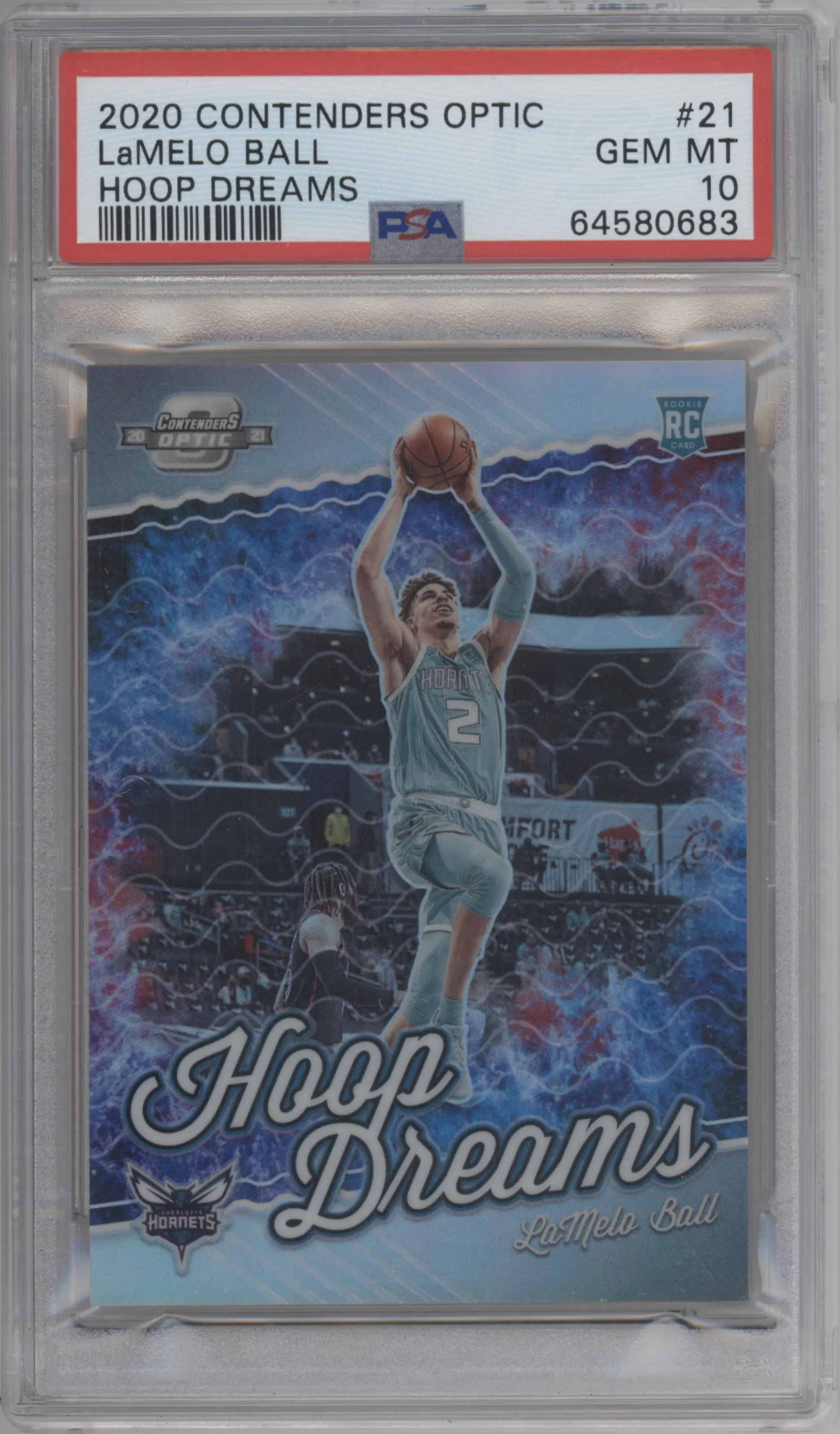2020 Panini Contenders Optic Hoop Dreams LaMelo Ball #21 PSA 10