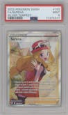 Serena from the 2022 Pokemon SWSH set graded by PSA and given an overall grade of 9.