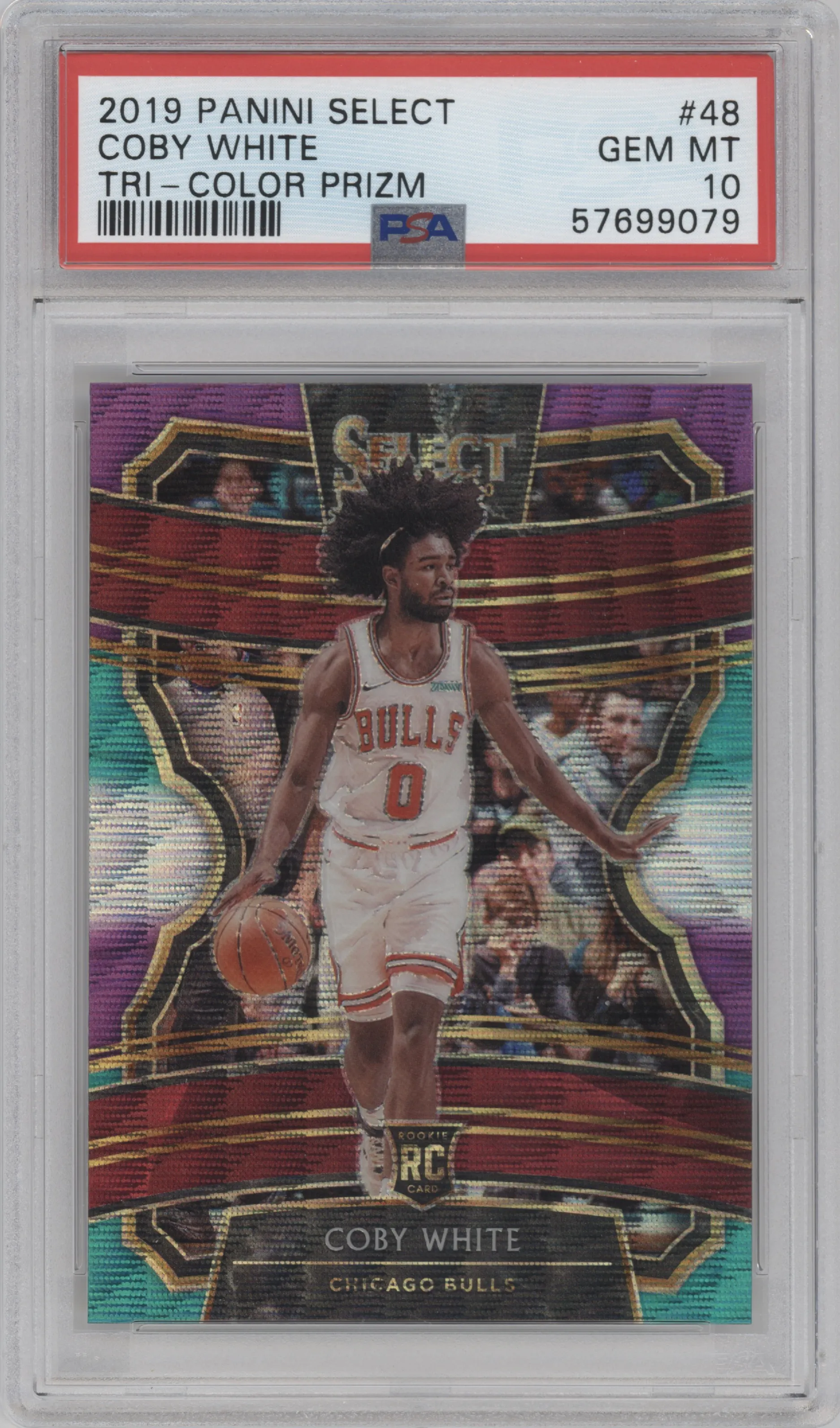 2019 Panini Select Coby White Tri-Color #48 PSA 10