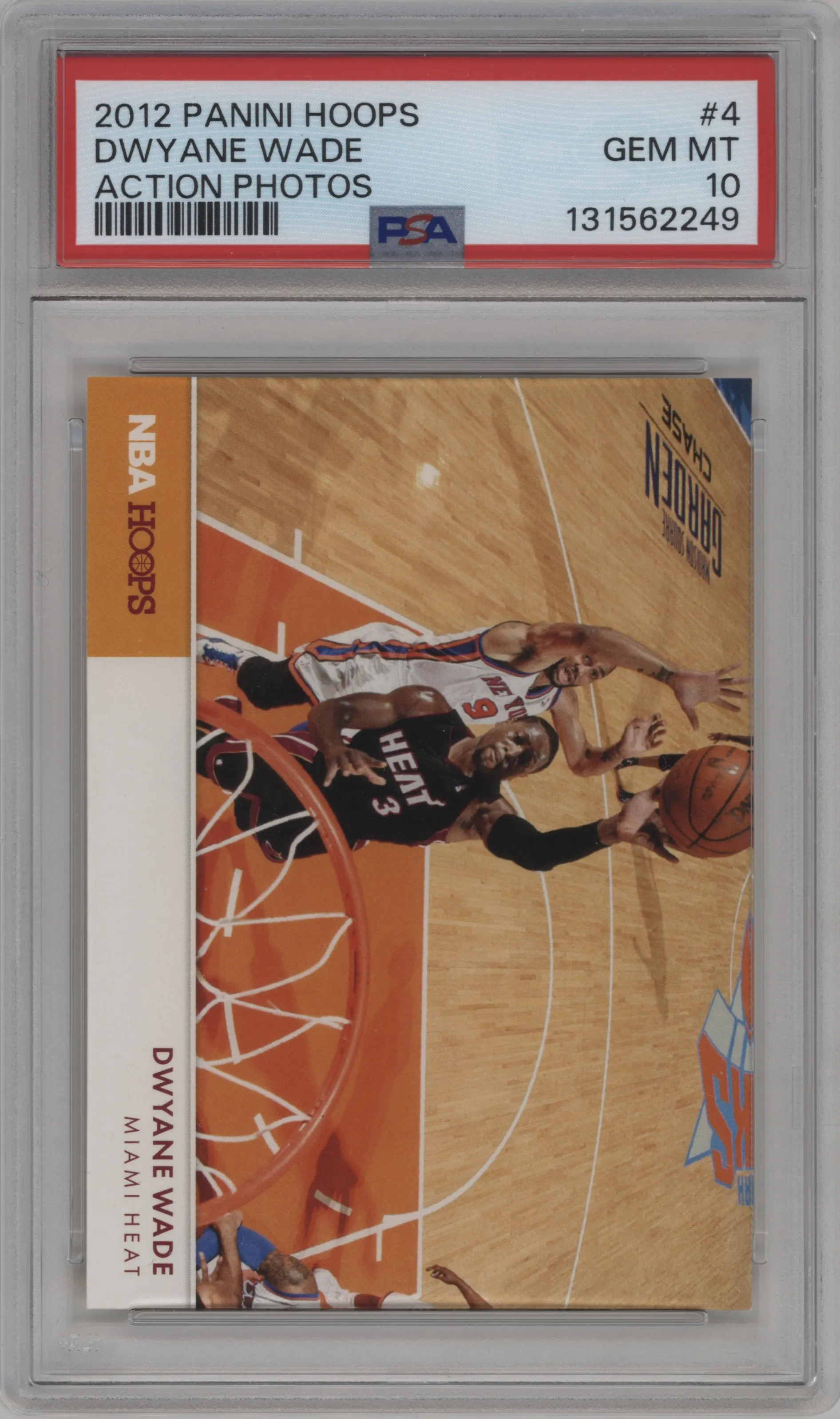 2012 Panini NBA Hoops Action Photos Dwyane Wade PSA 10