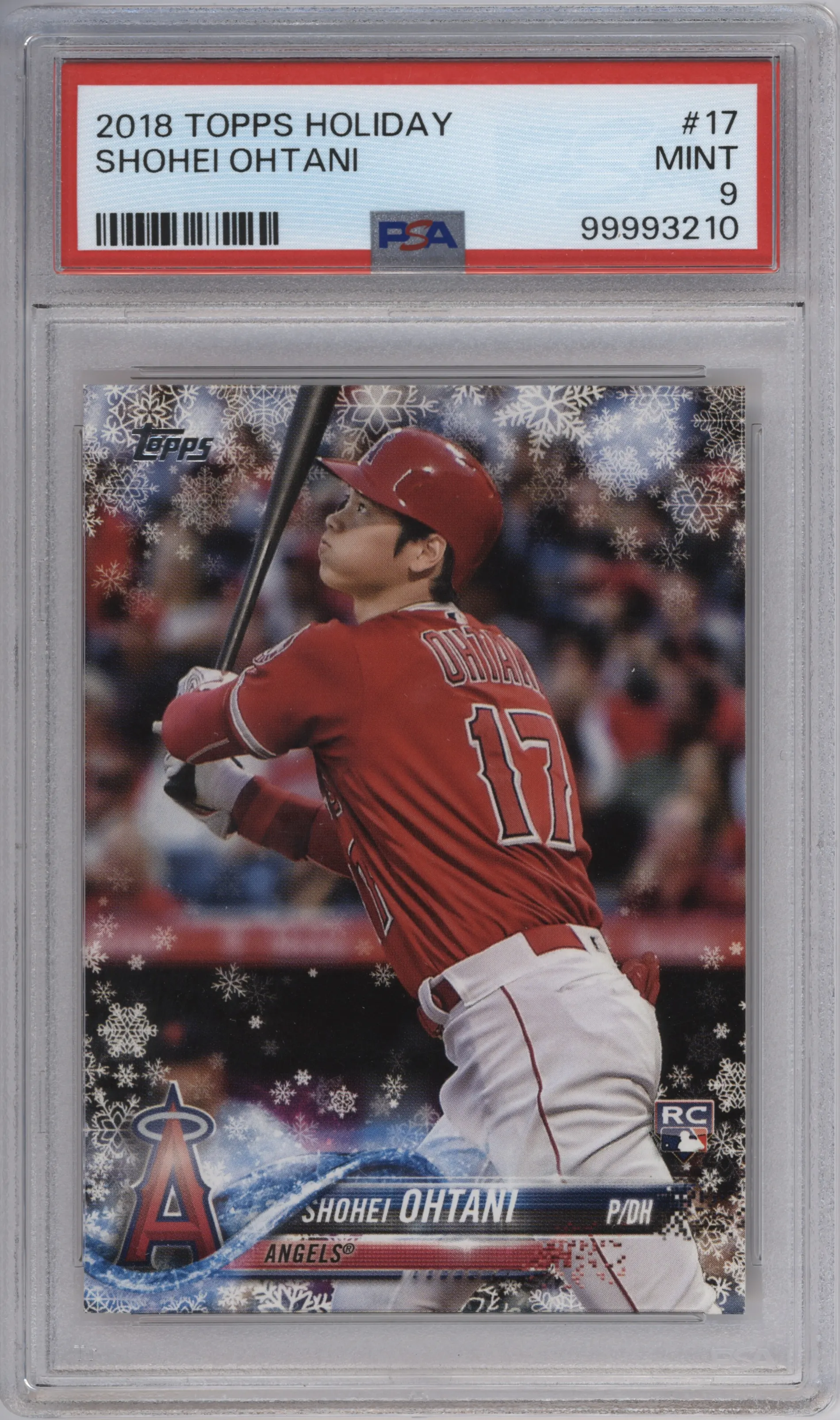 2018 Topps Holiday Shohei Ohtani PSA 9