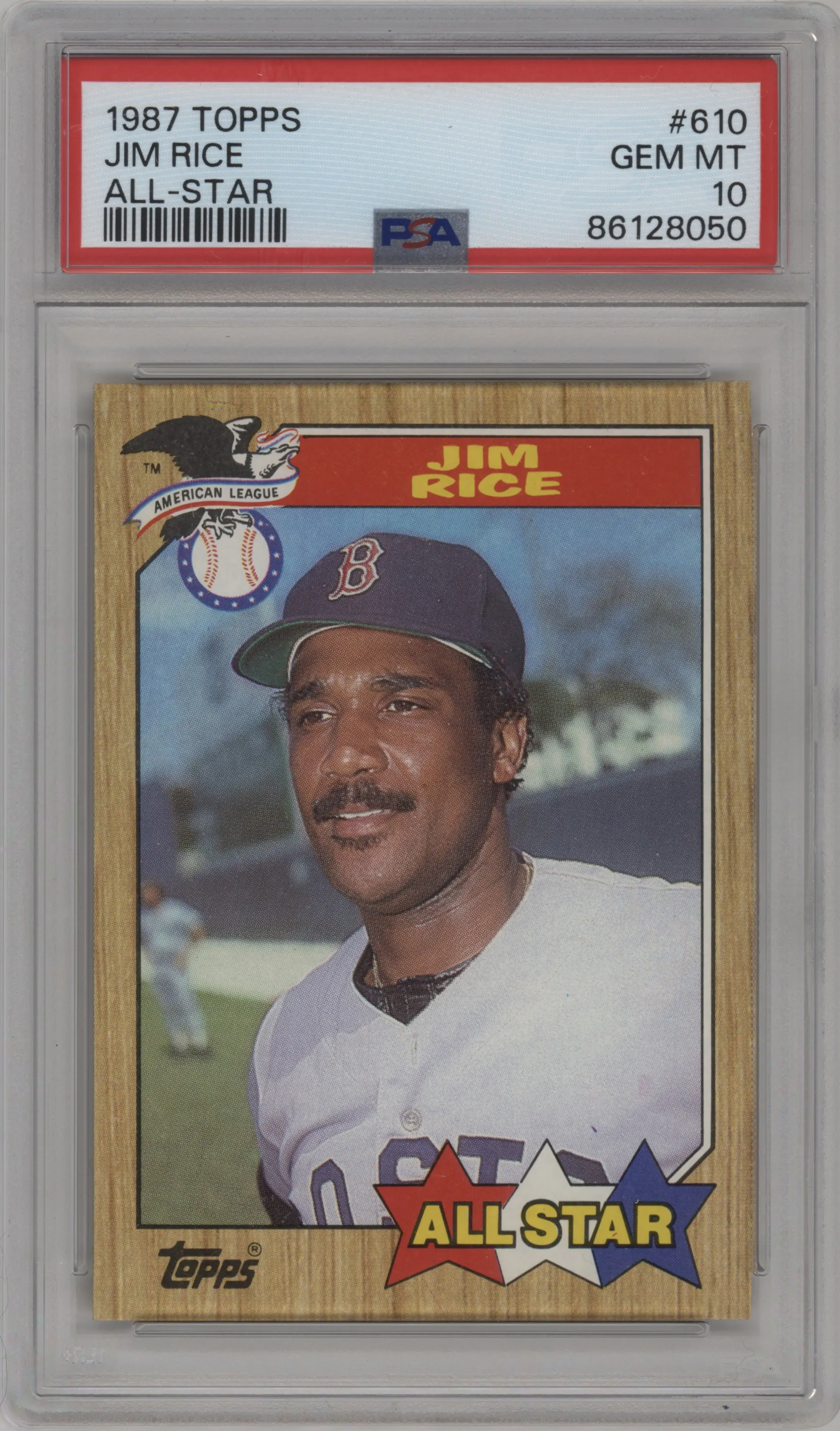 1987 Topps Jim Rice PSA 10