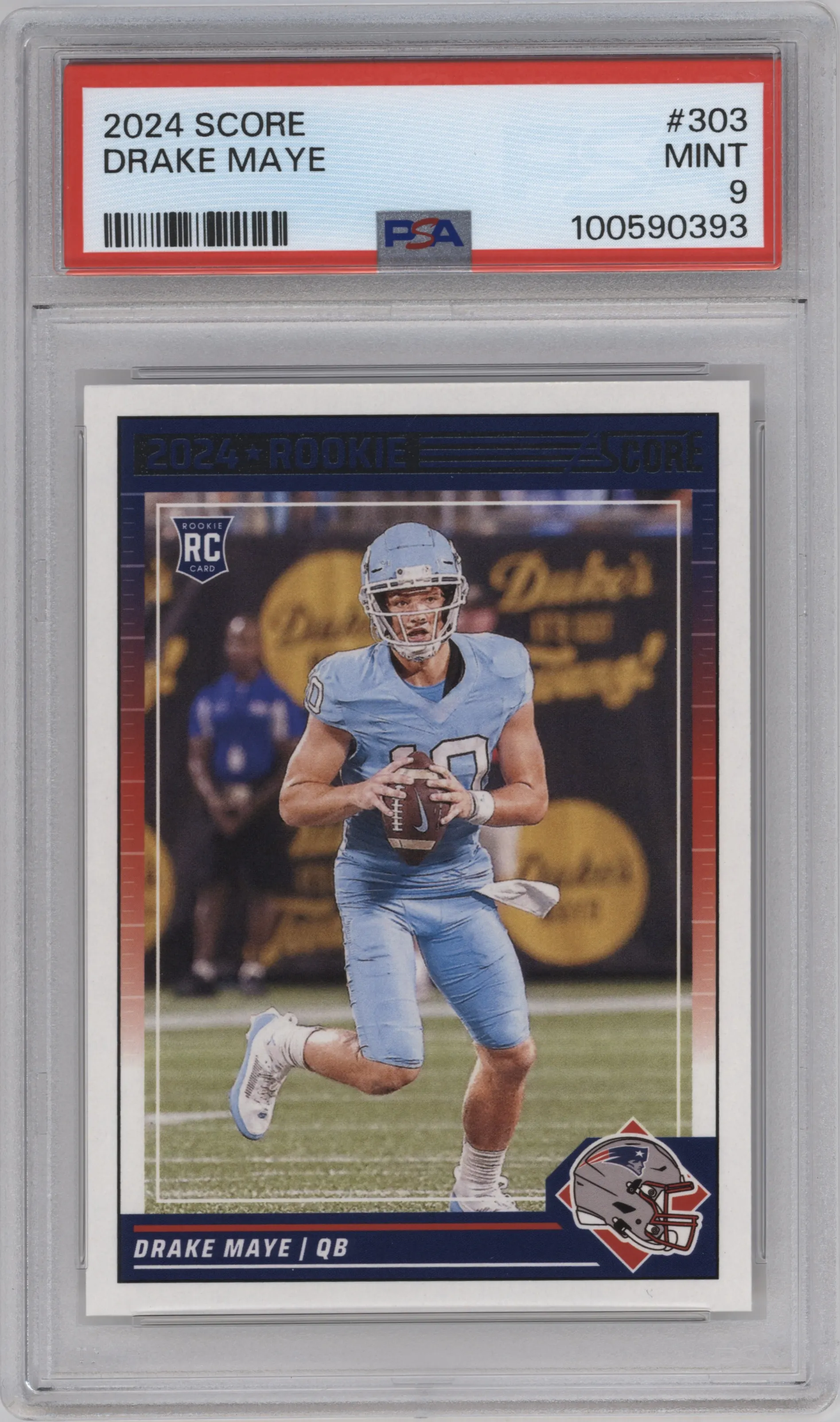 2024 Panini Score Drake Maye PSA 9
