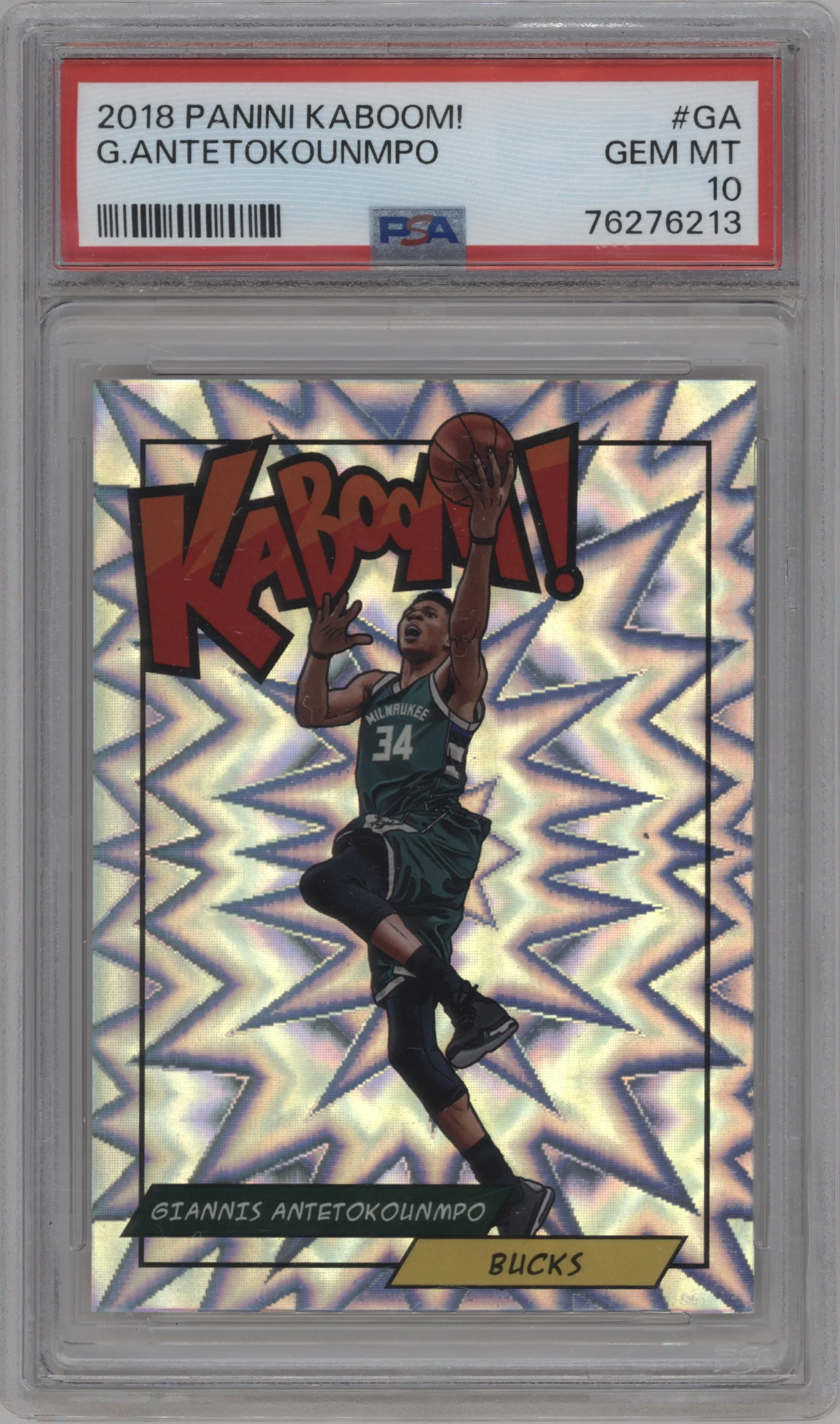 2018 Panini Kaboom Rewards Multi-Sport Giannis Antetokounmpo #K-GA PSA 10