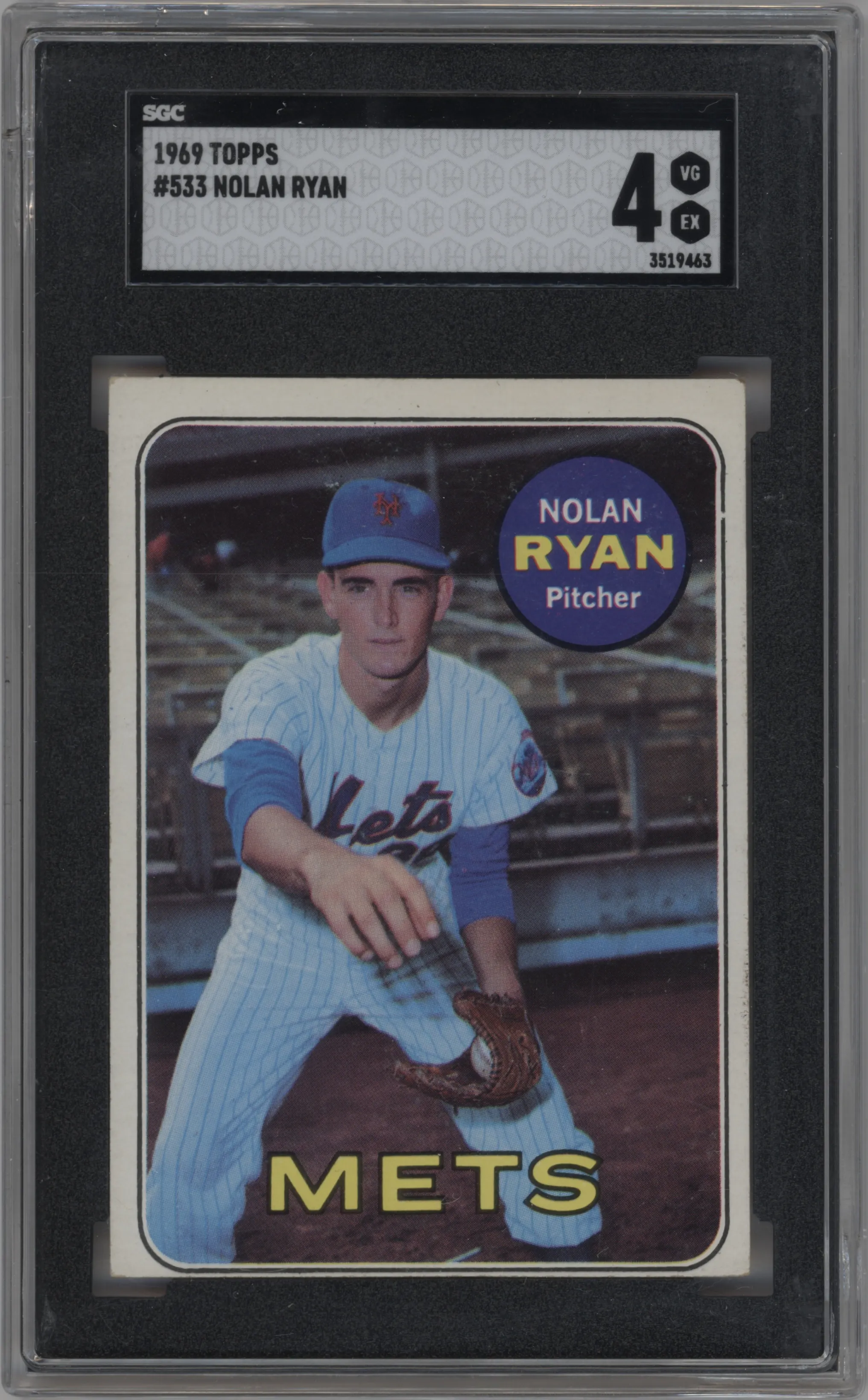 1969 Topps Nolan Ryan #533 SGC 4