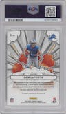 Sam LaPorta from the 2023 Panini Donruss set graded by PSA and given an overall grade of 10.