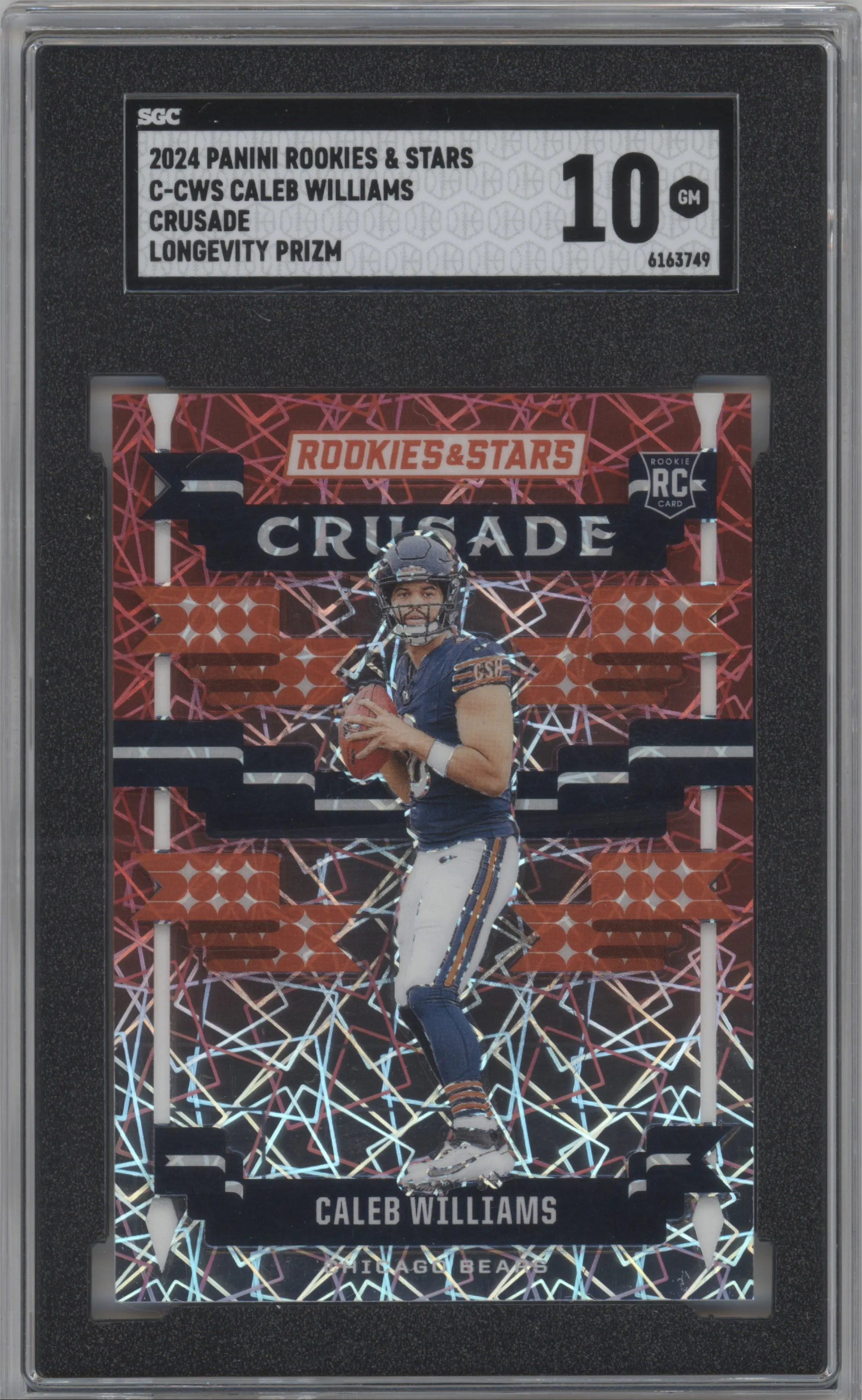 2024 Panini Rookies & Stars Crusade Caleb Williams Longevity SGC 10