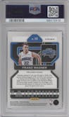 Franz Wagner from the 2021-22 Panini Prizm  set featuring a Purple Wave parallel graded by PSA and given an overall grade of 10.
