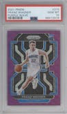 Franz Wagner from the 2021-22 Panini Prizm  set featuring a Purple Wave parallel graded by PSA and given an overall grade of 10.