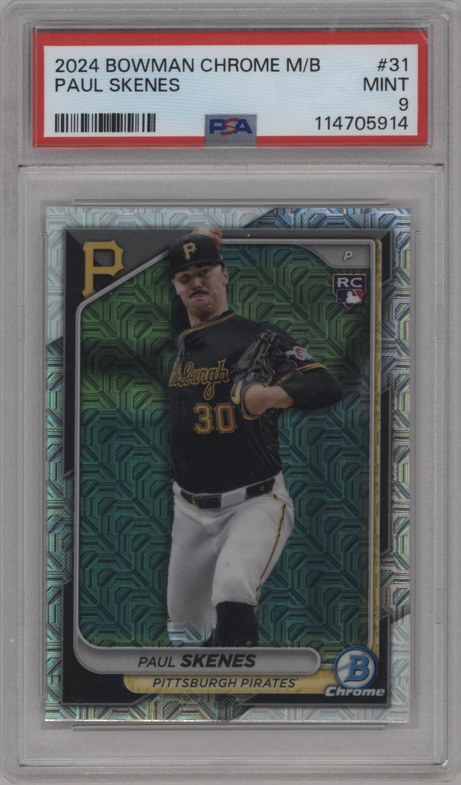 2024 Bowman Chrome Mega Box Paul Skenes PSA 9