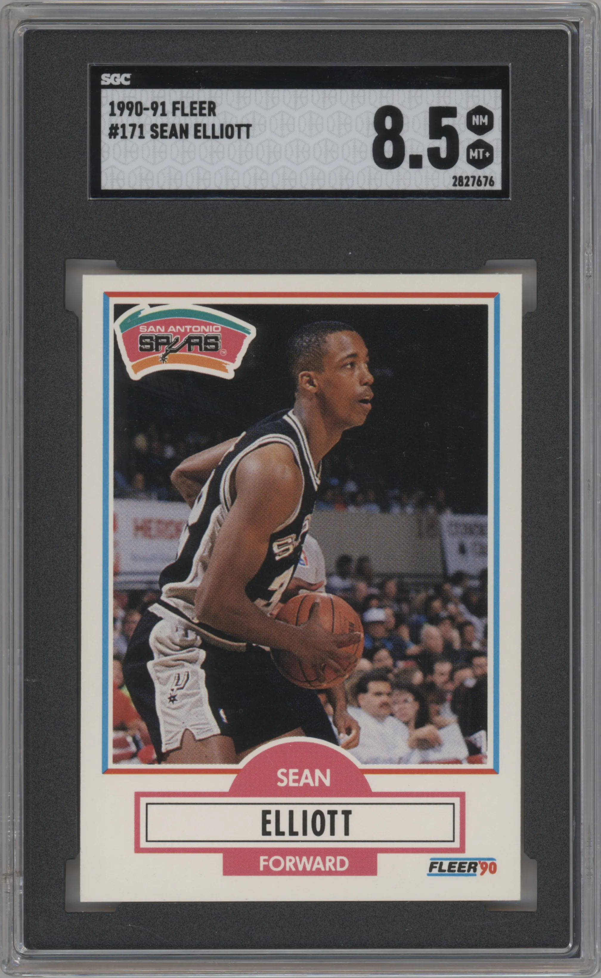1990 Fleer Sean Elliott SGC 8.5