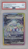 Terapagos ex from the 2024 Pokemon SV set graded by PSA and given an overall grade of 9.