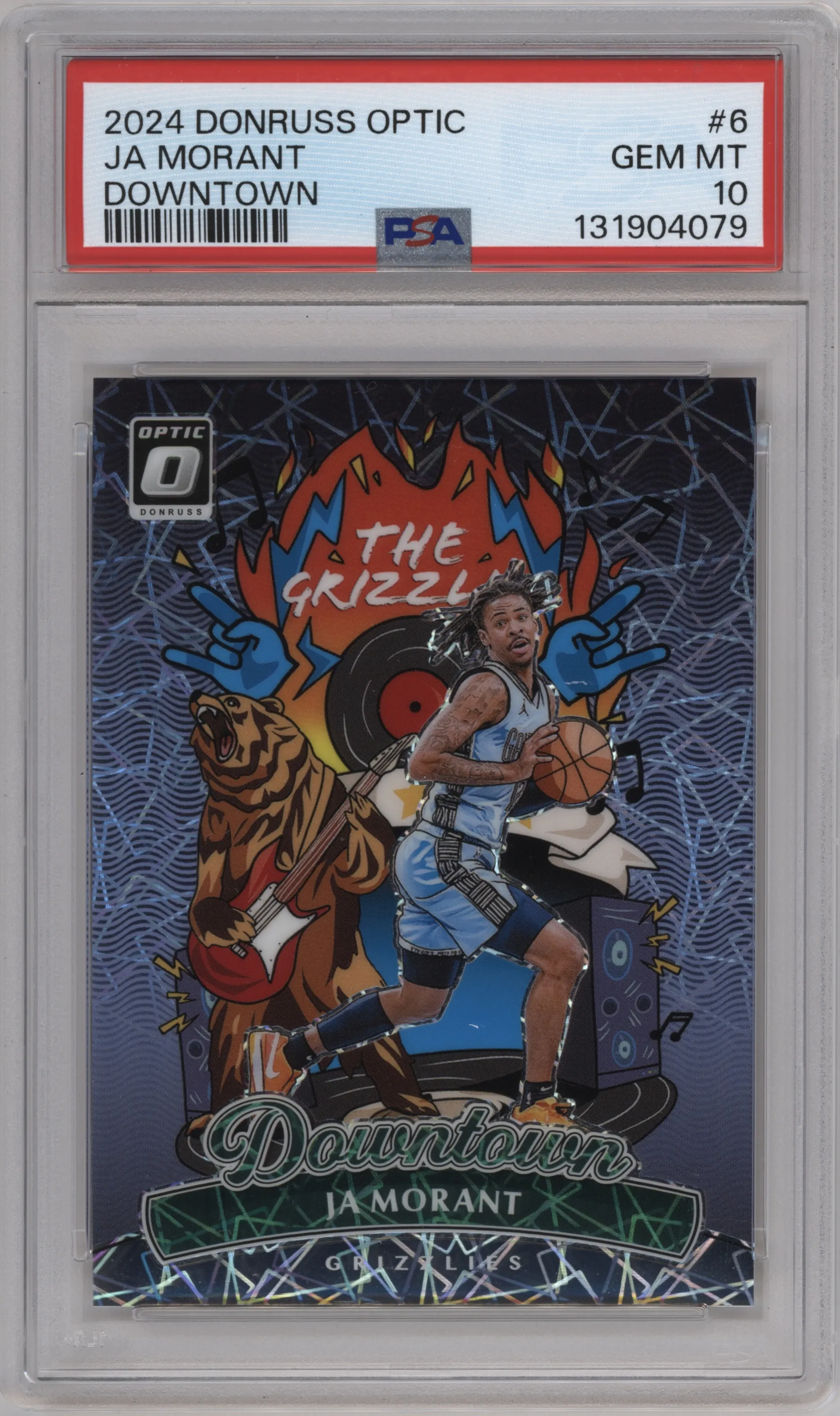 2024 Donruss Optic Downtown Ja Morant PSA 10