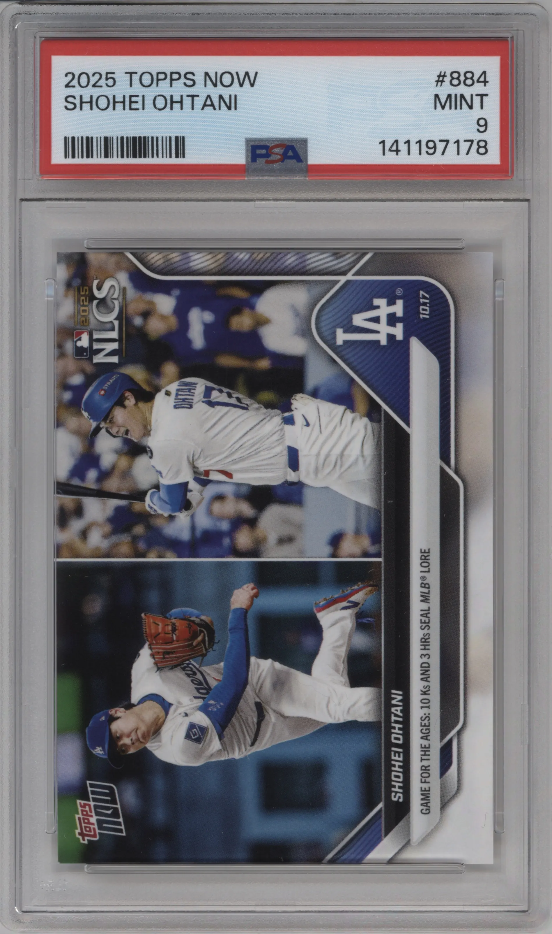 2025 Topps Now Shohei Ohtani PSA 9