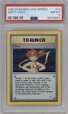 Misty from the 2000 Pokemon GH set graded by PSA and given an overall grade of 8.