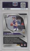 J.J. McCarthy from the 2024 Panini Prizm set featuring a Silver Prizm parallel graded by PSA and given an overall grade of 9.
