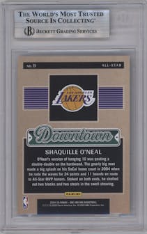 Shaquille O'Neal from the 2024-25 Panini One and One set graded by Beckett and given an overall grade of 9.