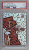 Patrick Mahomes II from the 2024 Panini Absolute set graded by PSA and given an overall grade of 9.