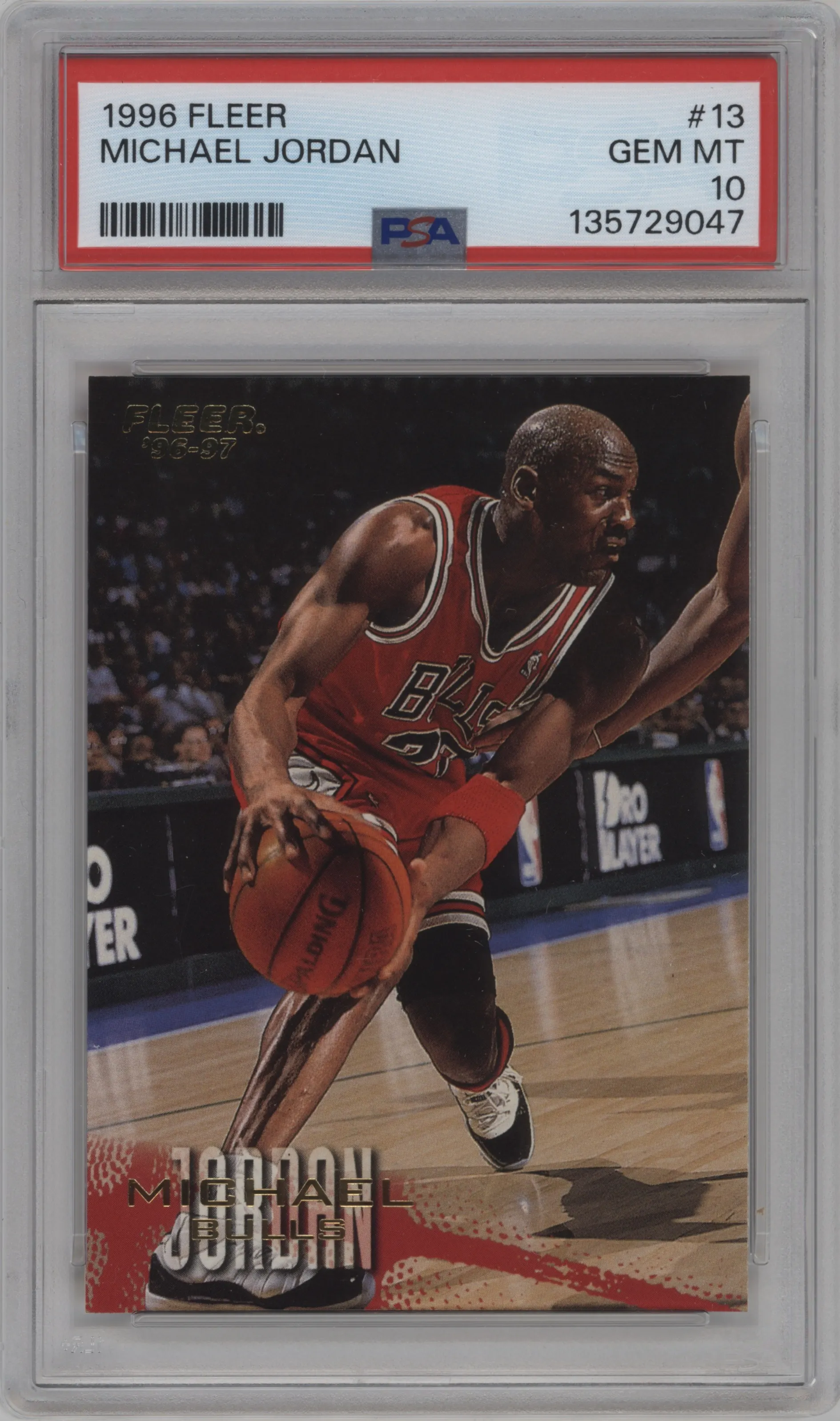 1996 Fleer Michael Jordan #13 PSA 10