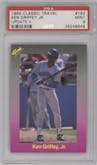 Ken Griffey Jr. from the 1989 Classic set graded by PSA and given an overall grade of 9.