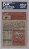 Phil Rizzuto from the 1953 Topps set graded by PSA and given an overall grade of 7.