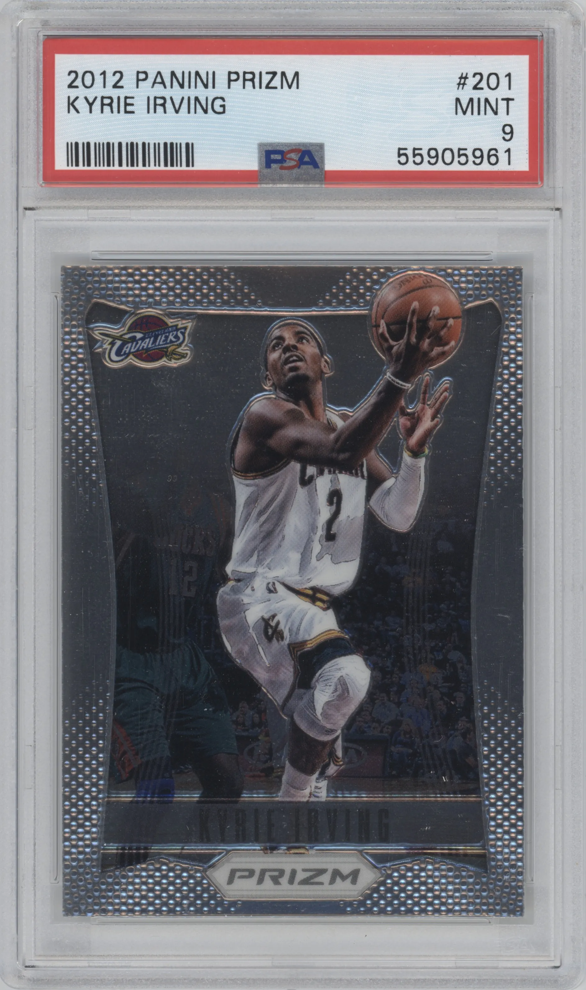2012 Panini Prizm Kyrie Irving #201 PSA 9