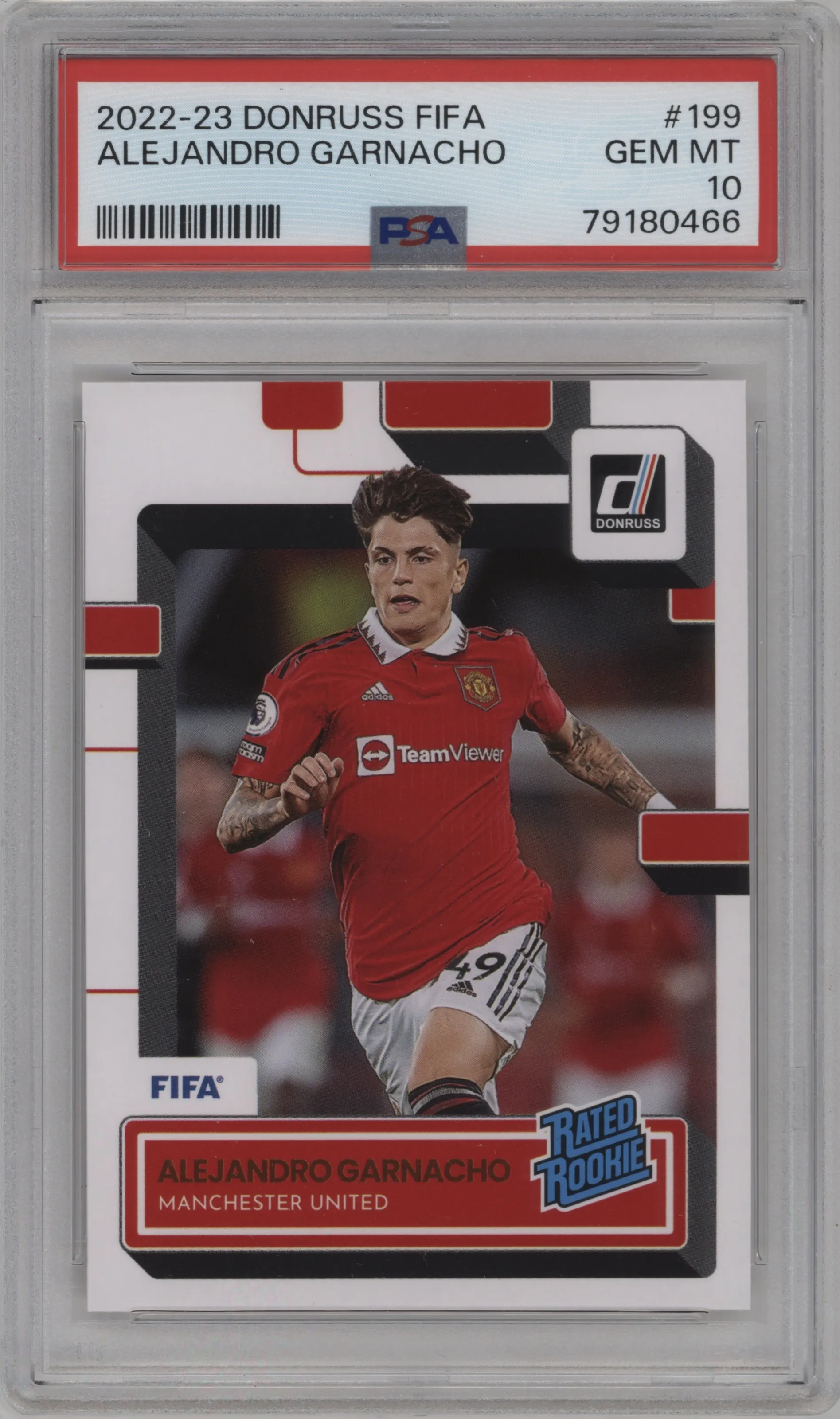 2022 Donruss  FIFA Donruss FIFA Rated Rookie Alejandro Garnacho PSA 10