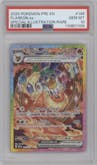 Flareon ex from the 2025 Pokemon SV set graded by PSA and given an overall grade of 10.