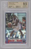 Chris Bosh from the 2003-04 Topps Chrome set featuring a Refractor parallel graded by Beckett and given an overall grade of 9.5.