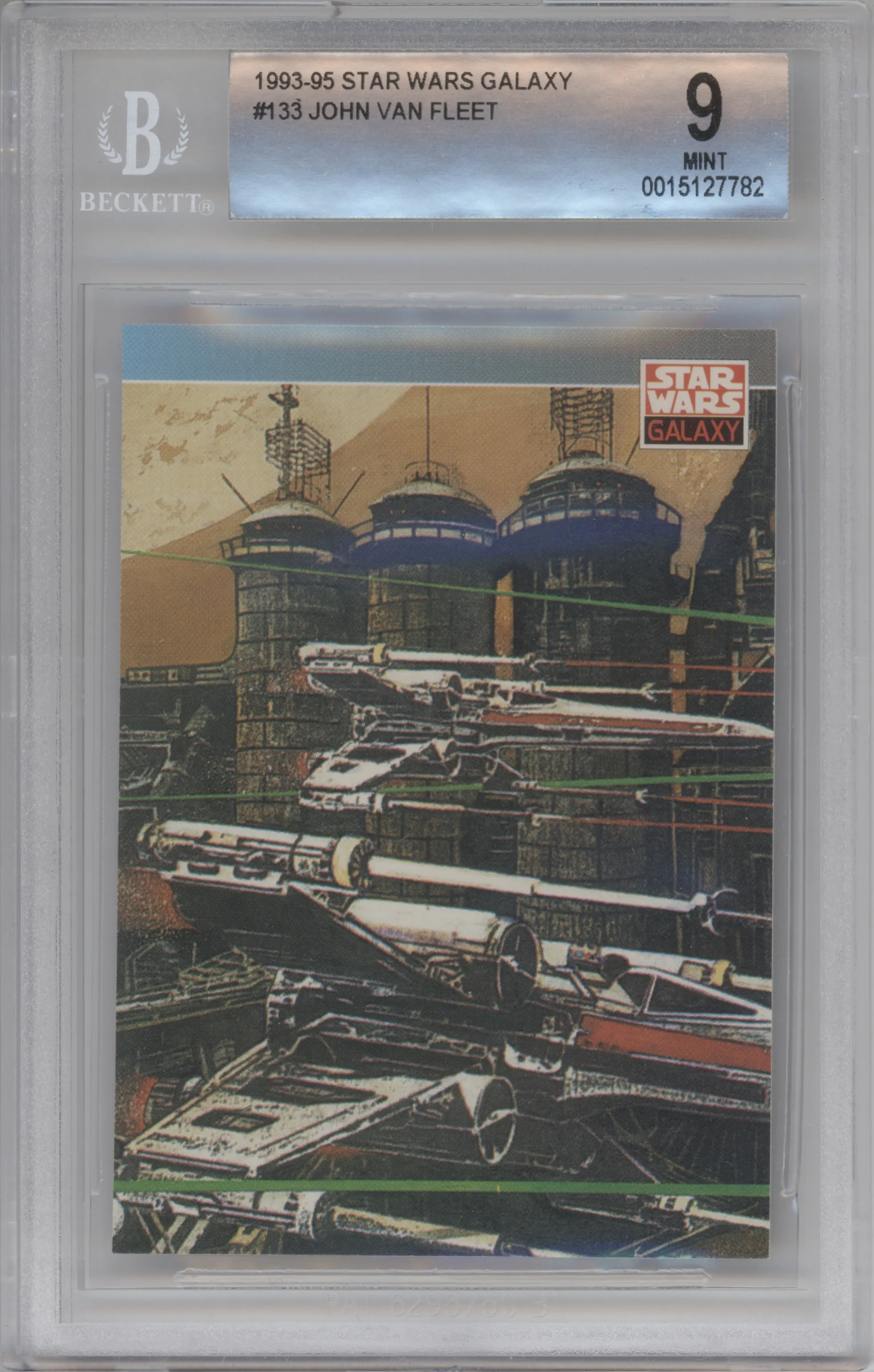 1993 Topps Star Wars Galaxy John Van Fleet #133 BGS 9