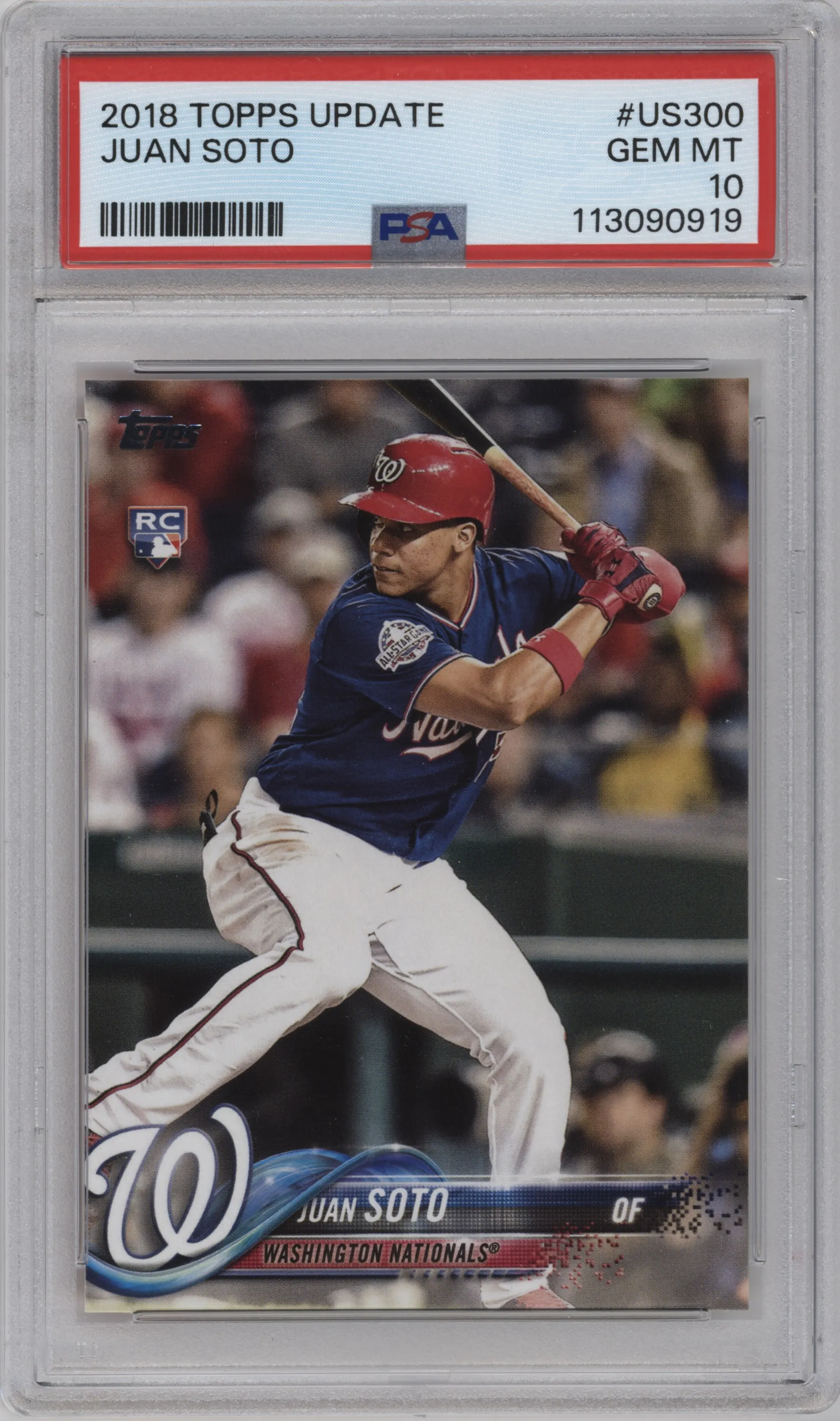 2018 Topps Update Juan Soto PSA 10