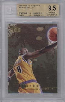 Kobe Bryant  from the 1996-97 Skybox Premium set graded by Beckett and given an overall grade of 9.5.