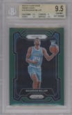 Brandon Miller from the 2023-24 Panini Prizm set featuring a Green Prizm parallel graded by Beckett and given an overall grade of 9.5.