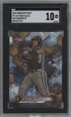Ethan Salas from the 2023 Bowman's Best set featuring a Refractor parallel graded by SGC and given an overall grade of 10.