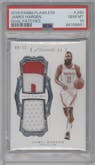 James Harden from the 2018-19 Panini Flawless set graded by PSA and given an overall grade of 10.