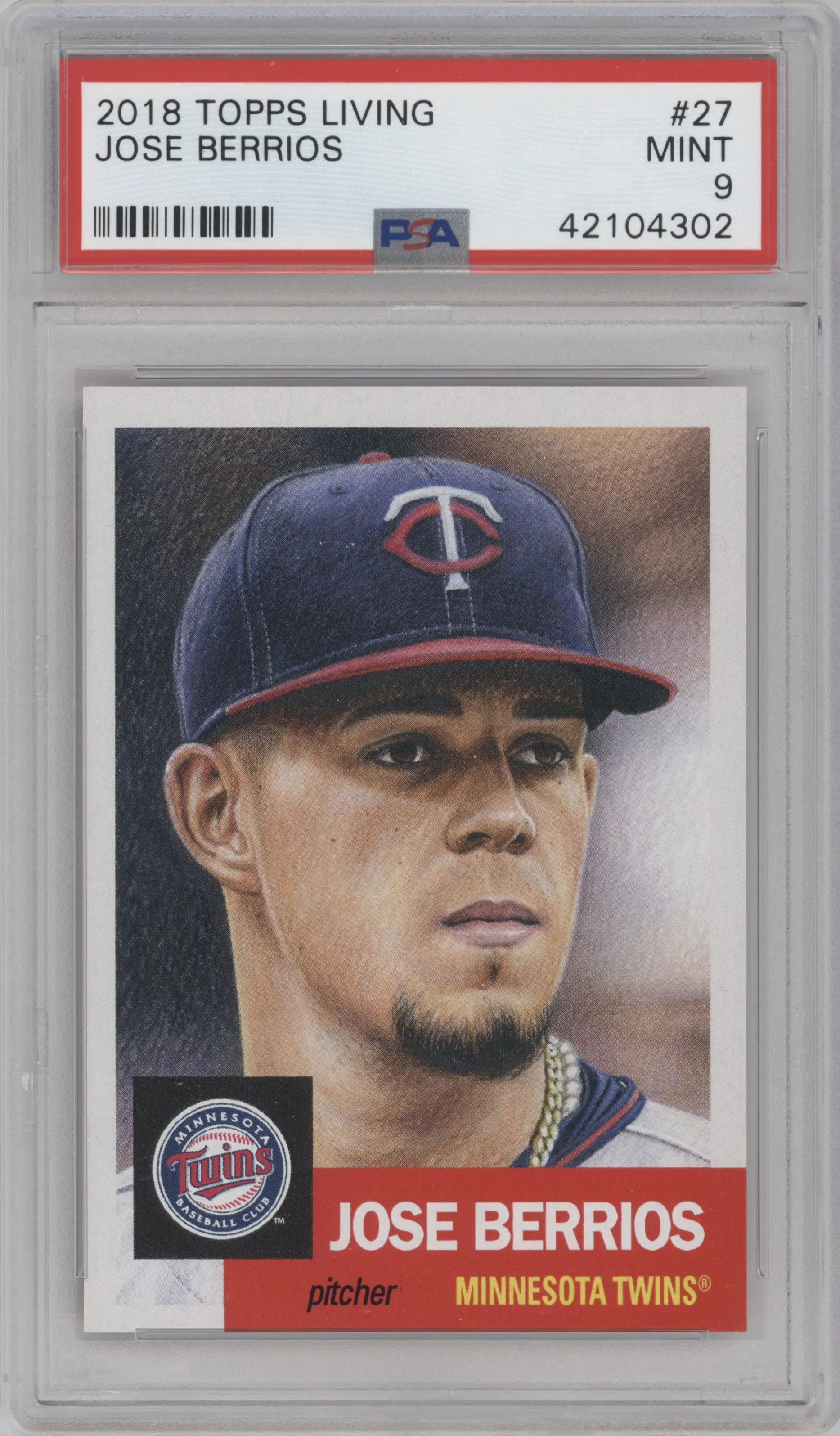 2021 Ultimate Topps Living Set 2018 Jose Berrios PSA 9