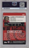 Larry Fitzgerald from the 2004 Topps Finest set graded by PSA and given an overall grade of 10.