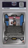 Bryce Young from the 2023 Panini Prizm set featuring a Lazer parallel graded by PSA and given an overall grade of 10.
