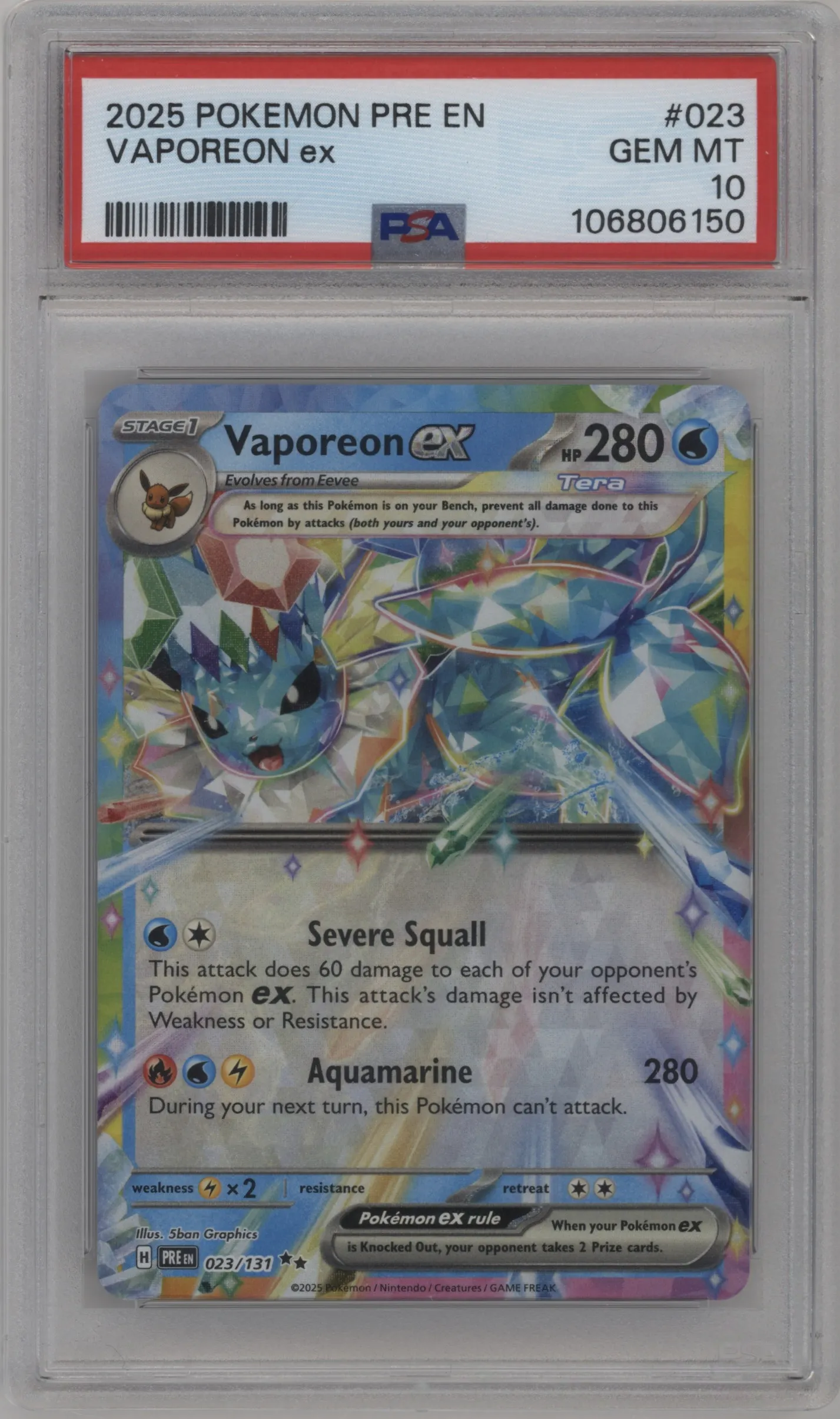 Vaporeon ex