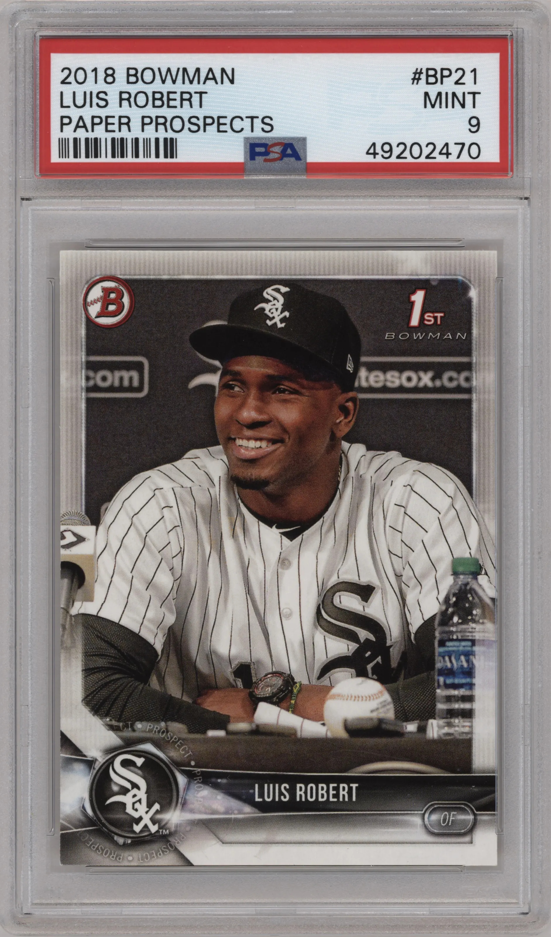 2018 Bowman Prospect Luis Robert #BP21 PSA 9