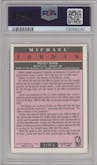 Michael Jordan  from the 1991-92 Fleer set graded by PSA and given an overall grade of 8.